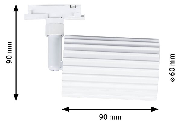 P 93149 URail lištový spot Lirena GU10 max. 10W 230V bílá - PAULMANN