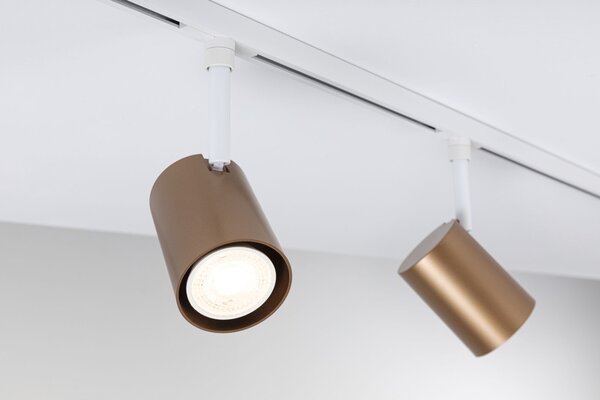 P 94916 URail lištový spot Luxe GU10 max. 10W 230V zlatá mat/bílá - PAULMANN