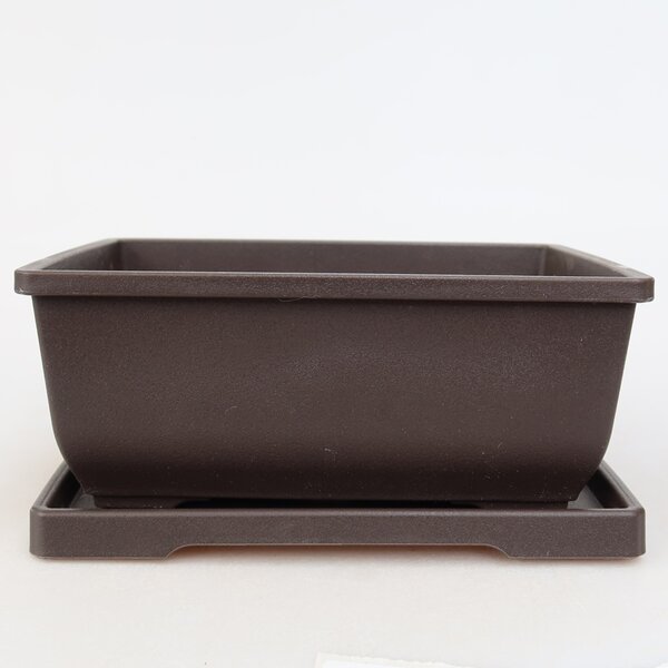 E-bonsai Bonsai miska+podmiska plast MP-1 - 15 x 11 x 7 cm