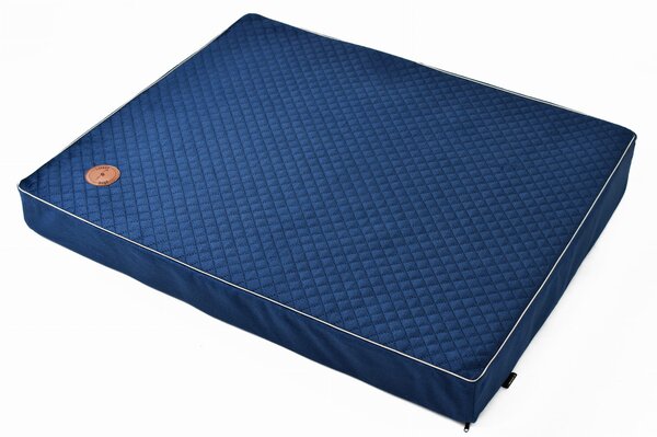 Lauren Design Ortopedická matrace pro psy Hector, modrý velvet Velikost: XL - 100 x 80 cm