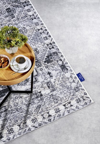 Villeroy & Boch, Kusový koberec Villeroy & Boch 106063 Cream, Grey – na ven i na doma, 120x180, šedá, chodba / předsíň
