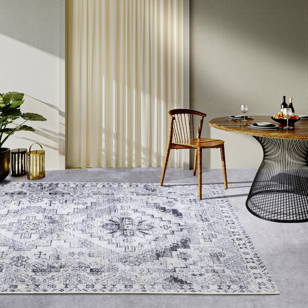 Villeroy & Boch, Kusový koberec Villeroy & Boch 106063 Cream, Grey – na ven i na doma, 120x180, šedá, chodba / předsíň