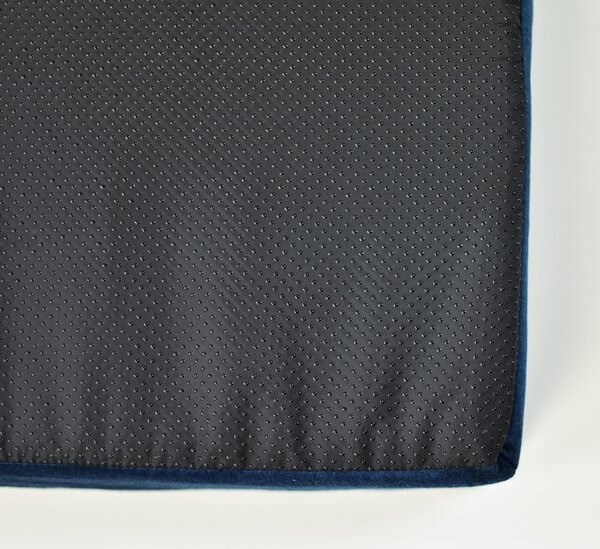 Lauren Design Ortopedická matrace pro psy Hector, modrý velvet Velikost: XL - 100 x 80 cm