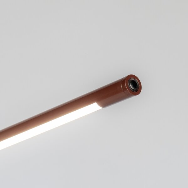 Stojací designová LED lampa se stmívačem Noviarro Nuo Red (LMD)