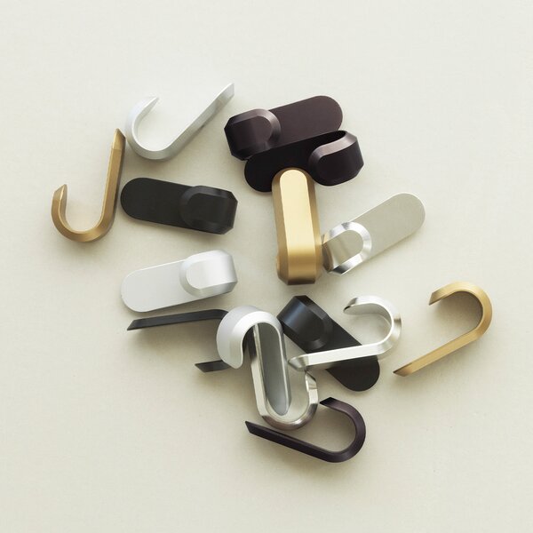 Normann Copenhagen designové nástěnné háčky Curve Mini Hooks (2 kusy)