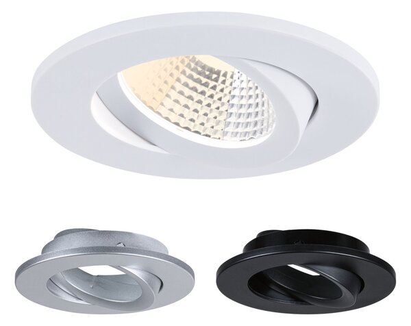 P 94944 LED vestavné svítidlo White Select Viona IP65 kruhové 85mm 25° 6W 230V 2700 - 4000K černá mat/bílá mat/matný chrom - PAULMANN