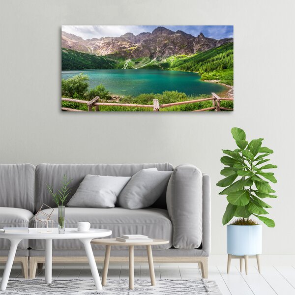 Moderní fotoobraz canvas na rámu Mořské oko Tatry oc-91165160