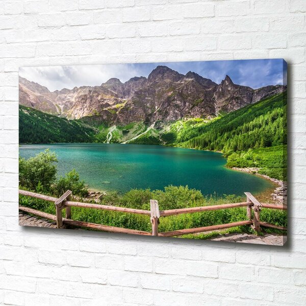 Moderní fotoobraz canvas na rámu Mořské oko Tatry oc-91165160