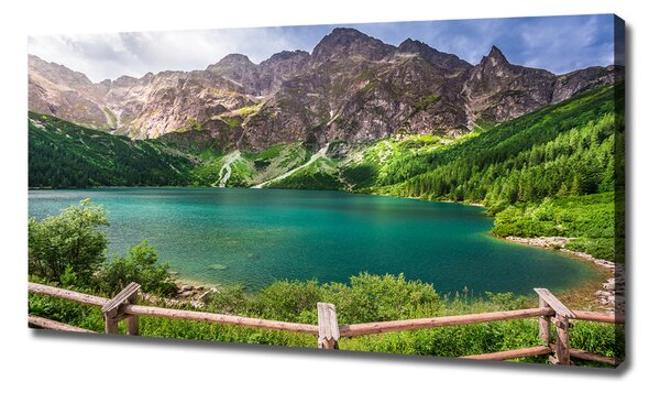 Moderní fotoobraz canvas na rámu Mořské oko Tatry oc-91165160