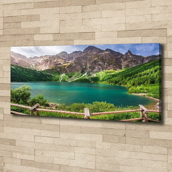 Moderní fotoobraz canvas na rámu Mořské oko Tatry oc-91165160