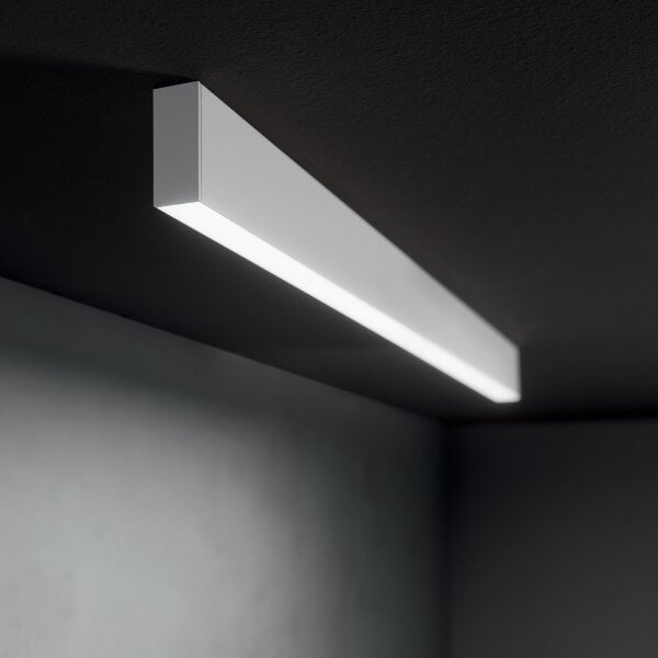 Ideal lux Pro 270203 STEEL stropní svítidlo s podsvícením LED 36W 3700/2900lm 4000K bílá, UGR<19