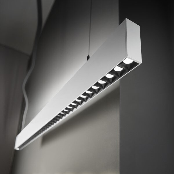 Ideal lux Pro 270180 STEEL stropní svítidlo s podsvícením LED 36W 2850/3110lm 3000K bílá, UGR<16
