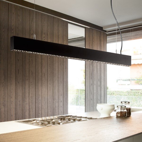 Ideal lux Pro 270173 STEEL stropní svítidlo s podsvícením LED 36W 2900/3200lm 4000K černá, UGR<16