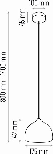 ZÁVĚSNÉ SVÍTIDLO, 17,5/90-140 cm - Online Only svítidla, Online Only