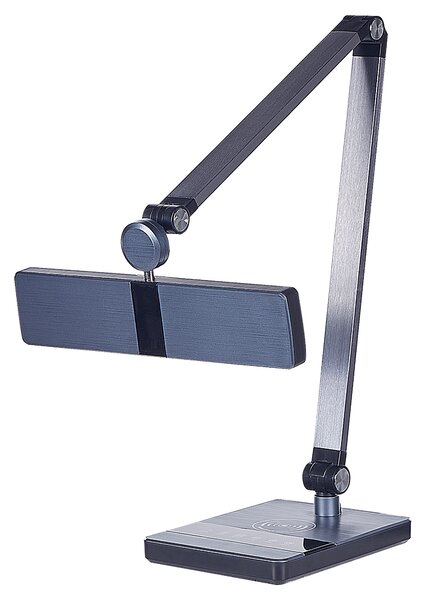 LED stolní lampa LACERTA s bezdrátovou nabíječkou Kov Černá