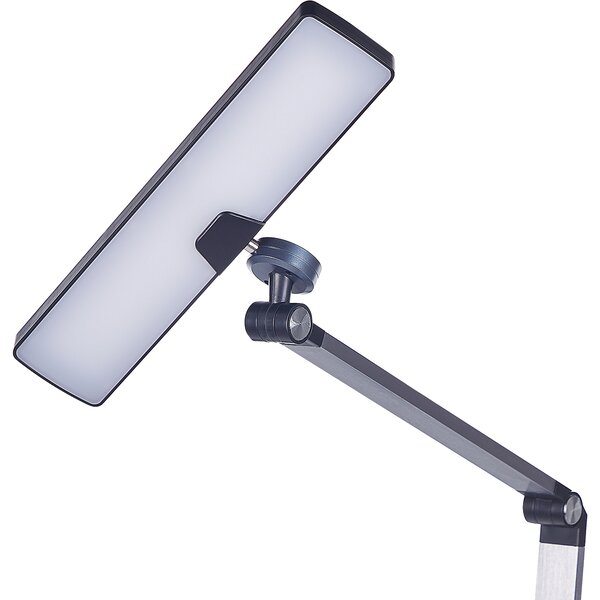 LED stolní lampa LACERTA s bezdrátovou nabíječkou Kov Černá