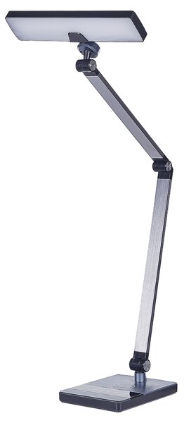 LED stolní lampa LACERTA s bezdrátovou nabíječkou Kov Černá