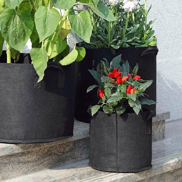 Textilní květináč - průměr 25 cm