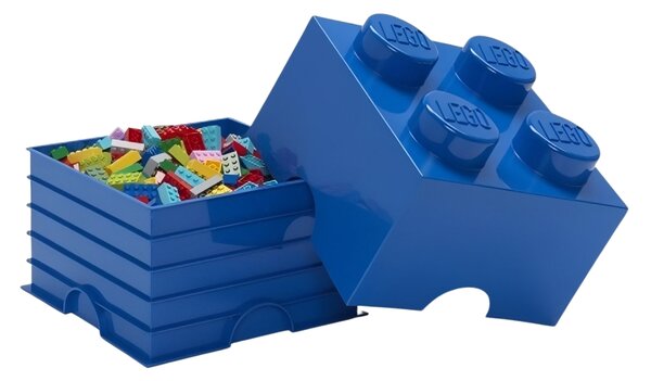 Tmavě modrý úložný box LEGO® Smart 25 x 25 cm