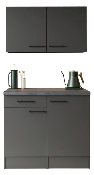 KREDENC, šedá, 100/200/60 cm Respekta - Online Only kuchyňské skříňky, Online Only