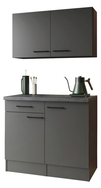 KREDENC, šedá, 100/200/60 cm Respekta - Online Only kuchyňské skříňky, Online Only