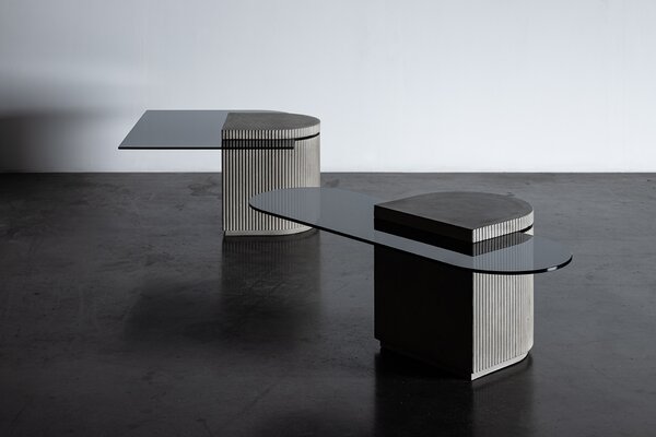 Lyon Beton konferenční stoly Strut Square Coffee Table