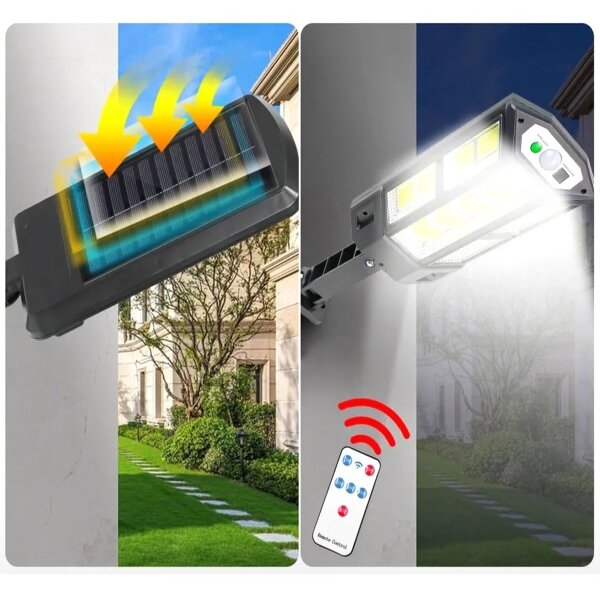 ZD96 LED solární lampa 300W snímač soumraku a pohybu