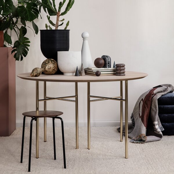 Ferm Living designové stoličky Pouf Faded Velvet Round