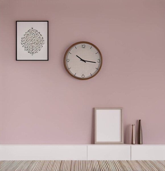Nástěnné hodiny, minimalistický ciferník, Ø 30 cm