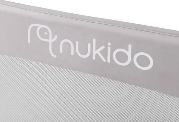 Nukido 722400 Ochranná zábrana na postel 180 × 42 × 35 cm, šedá