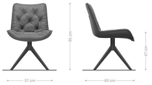 DELIFE Jídelní židle Taimi-Flex bouclé měkký béžová křížová podnož široká černá 360° otočný houpací funkce
