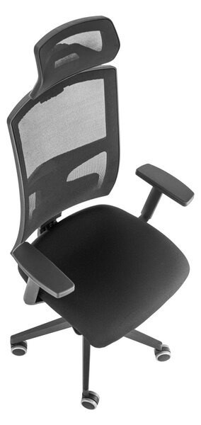 ALBA Ergonomická kancelářská židle SUNNY - černá síťovina / nosnost 150 kg