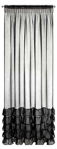 ZÁCLONA NA PÁSCE DANI1 140X270 CM ČERNÁ