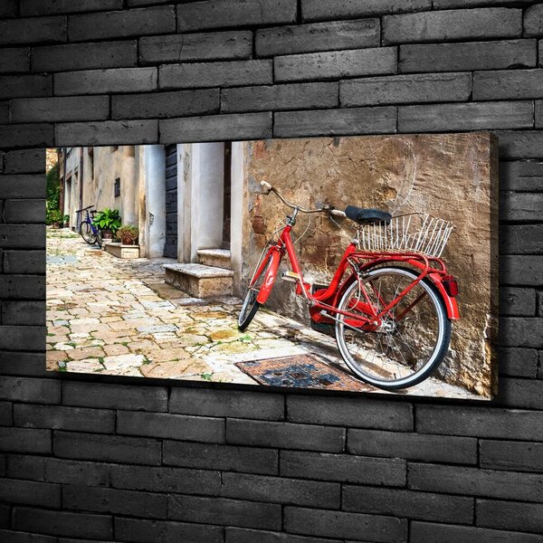 Foto-obraz canvas do obýváku Červené kolo oc-92372421