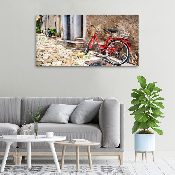 Foto-obraz canvas do obýváku Červené kolo oc-92372421