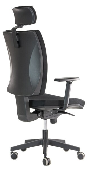 ALBA Ergonomická kancelářská židle ZERAFINE - černá látka
