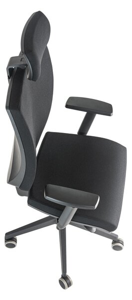 ALBA Ergonomická kancelářská židle ZERAFINE - černá látka