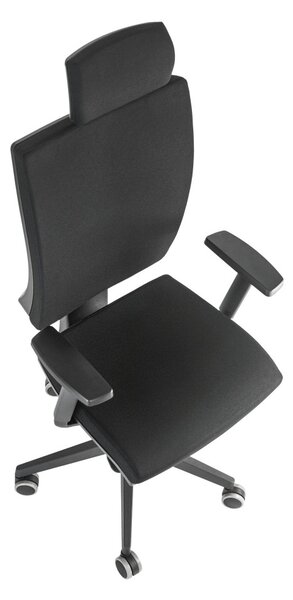 ALBA Ergonomická kancelářská židle ZERAFINE - černá látka