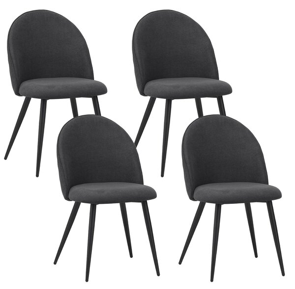 Jídelní židle Albatros s látkovým potahem Capo Anthracite - látka Stylový vintage design, látkový potah, čalouněná židle testovaná SGS - moderní kuchyňská židle, židle do jídelny nebo k jídelnímu stolu