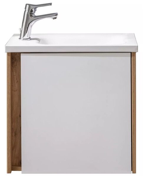 Lavedo Susie 50 skříňka s umyvadlem z litého mramoru Wotan Oak