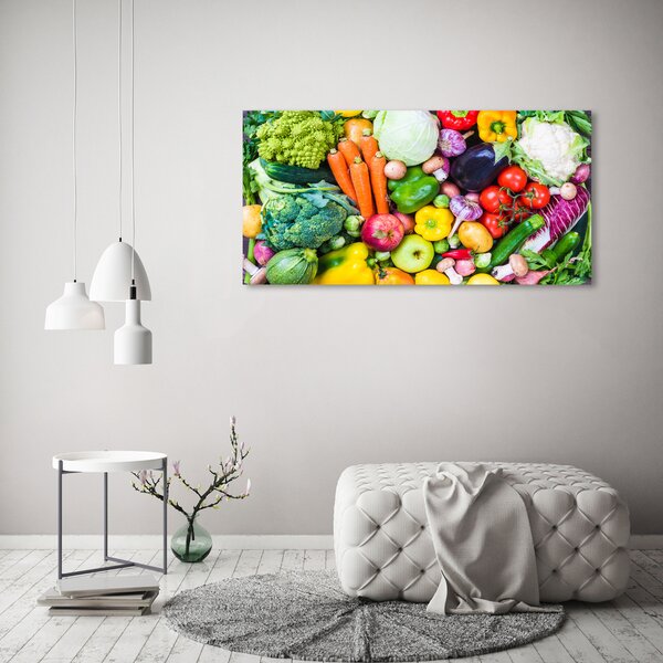 Foto obraz skleněný horizontální Barevná zelenina osh-93015665