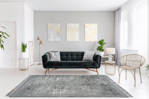 KOBEREC TKANÝ NA PLOCHO, 120/170 cm šedá Kayoom - Online Only koberce & rohožky, Online Only