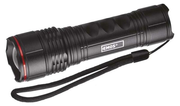 EMOS LED svítilna kovová, 330 lm, 3× AAA, FOKUS P3114