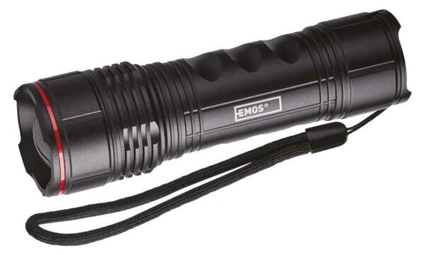 EMOS LED svítilna kovová, 500 lm, 4× AAA, FOKUS P3115