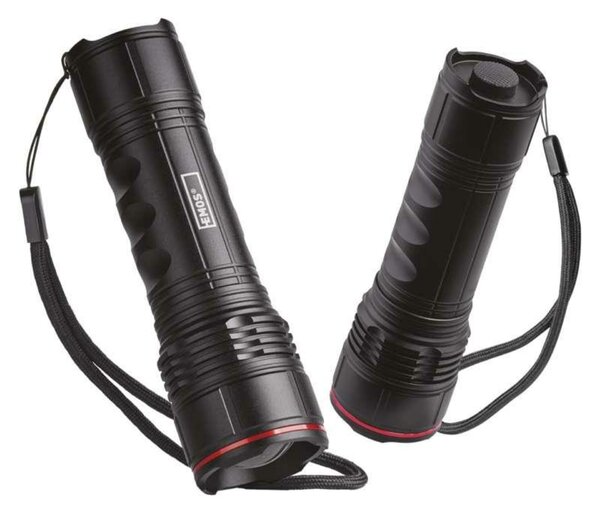 EMOS LED svítilna kovová, 500 lm, 4× AAA, FOKUS P3115