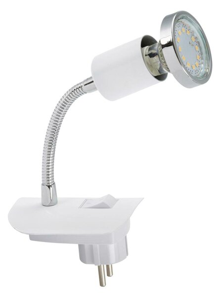 BRILONER LED svítidlo do zásuvky SCHUKO, bílá, 1xLED/GU10/3W BRI 2892-016P