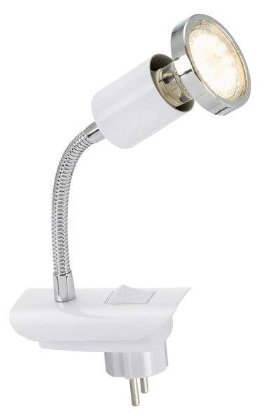BRILONER LED svítidlo do zásuvky SCHUKO, bílá, 1xLED/GU10/3W BRI 2892-016P