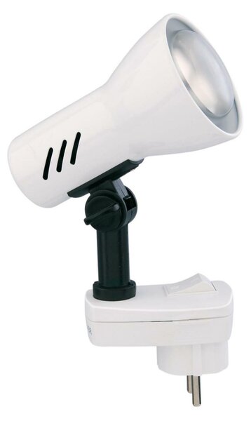 BRILONER Svítidlo do zásuvky SCHUKO 10,5 cm 1x E14 25W bílé BRI 2763016P