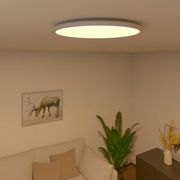 Calex Stropní svítidlo Smart Halo LED, Ø 40 cm, stmívatelný, Bílá / opál, Obývací pokoj / jídelna, Plast, Moderní