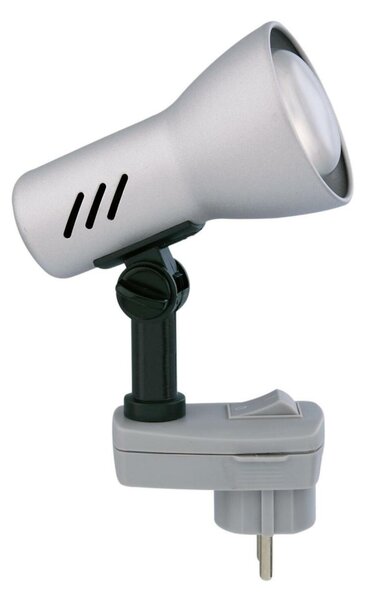 BRILONER Svítidlo do zásuvky SCHUKO 10,5 cm 1x E14 25W titan BRI 2763014P